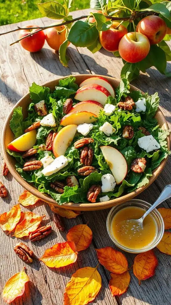 autumn salad with apples
