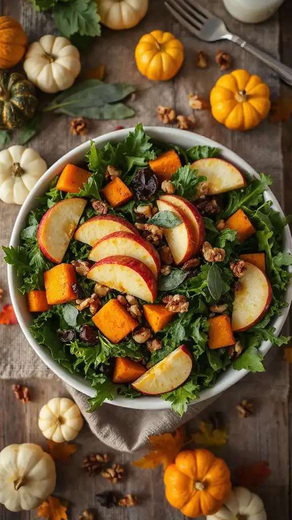 autumn salad with vinaigrette autumn salad with vinaigrette