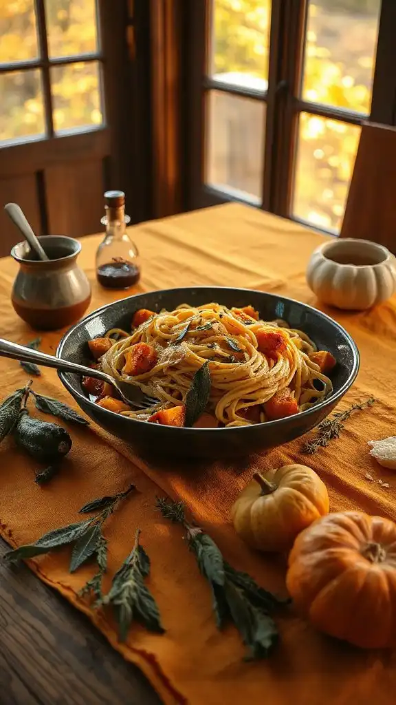 autumn savory pasta dish