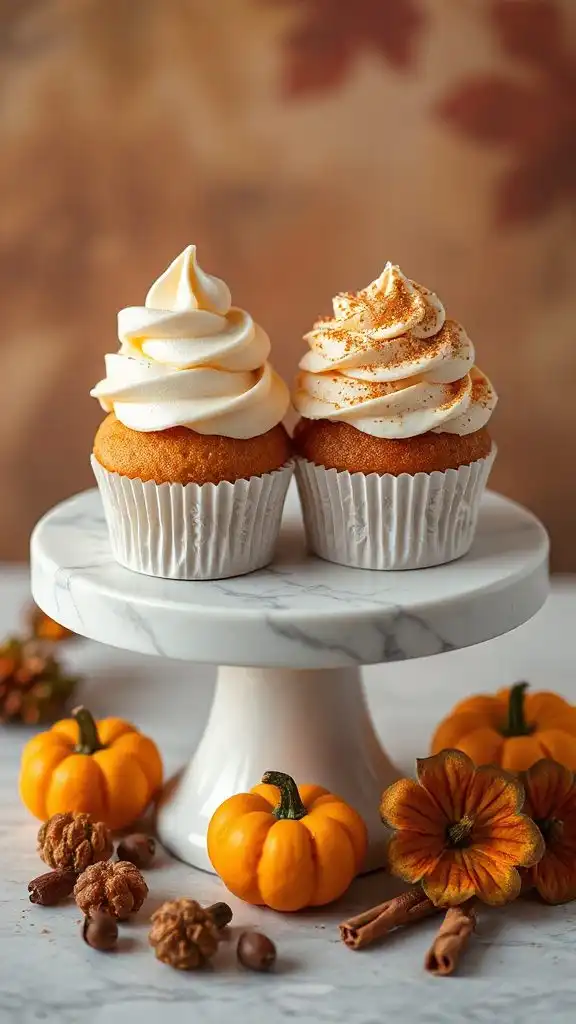 autumn spiced cupcake delight