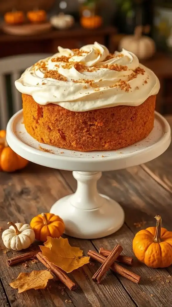 autumn spiced pumpkin cake