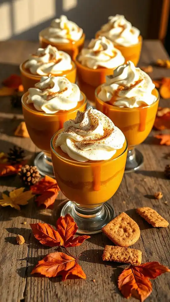 autumn spiced pumpkin dessert