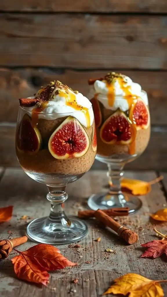 autumn spiced yogurt parfait