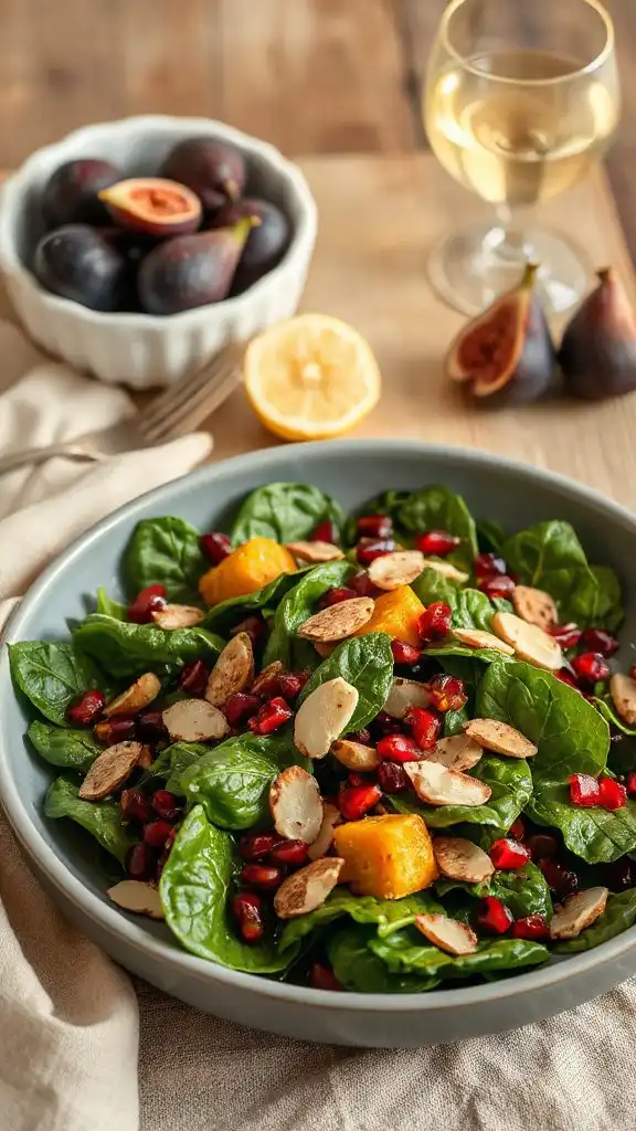 autumn spinach salad delight
