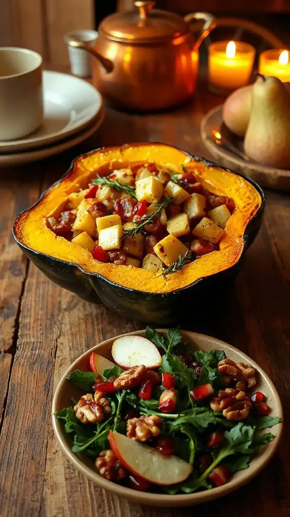 autumn stuffed squash delight