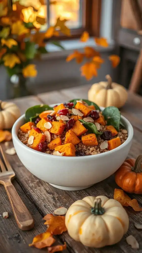 autumn sweet potato quinoa salad