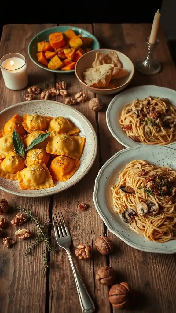 autumn vegan pasta recipes