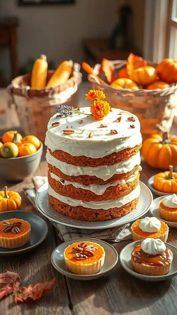 autumn vegetable cake delight