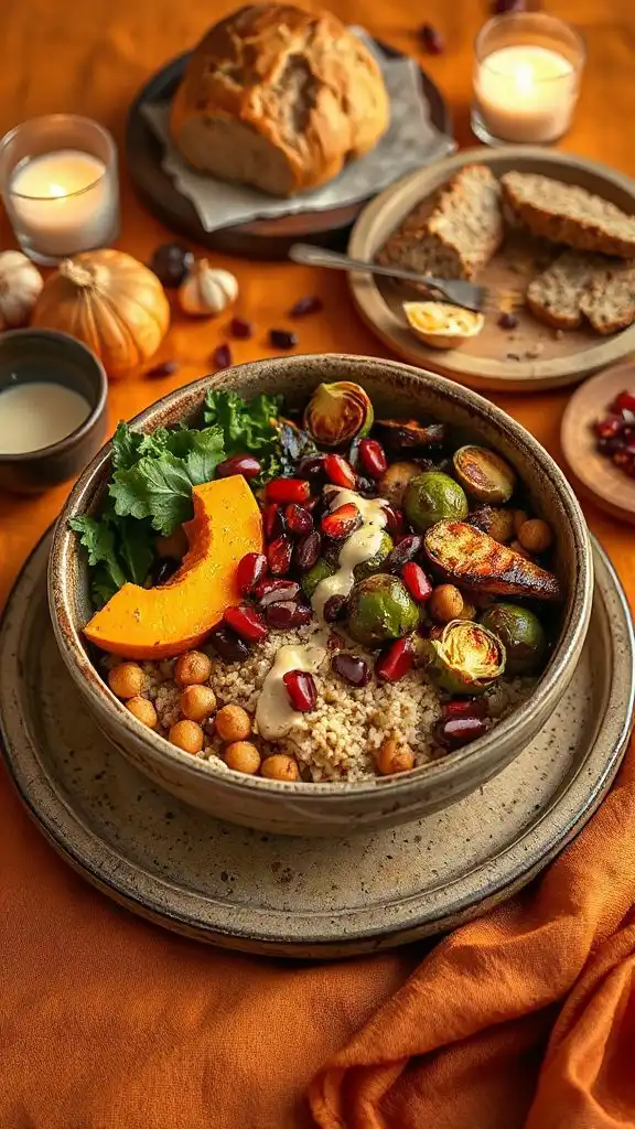 autumn vegetable grain bowl autumn vegetable grain bowl