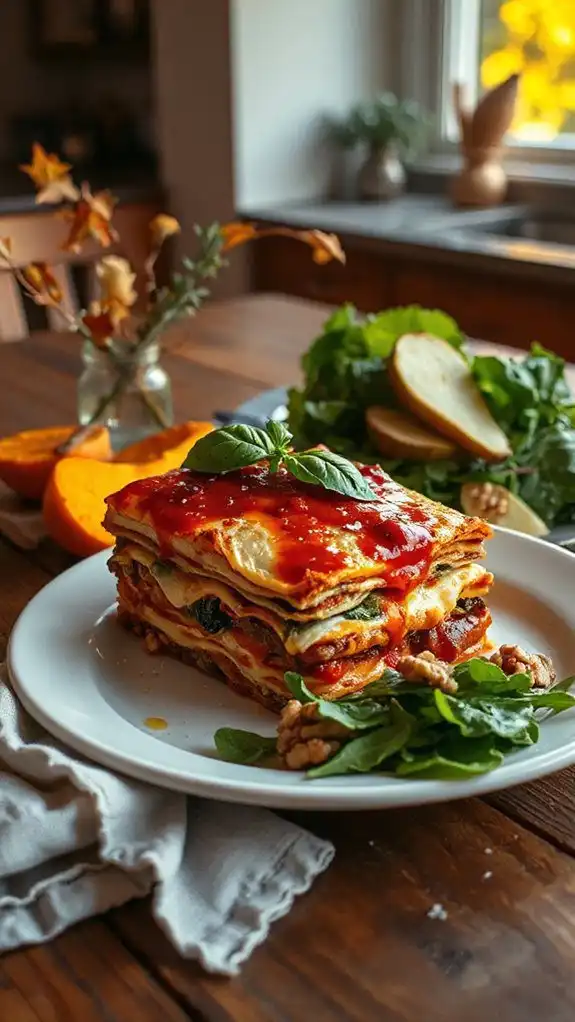 autumn vegetable lasagna recipe