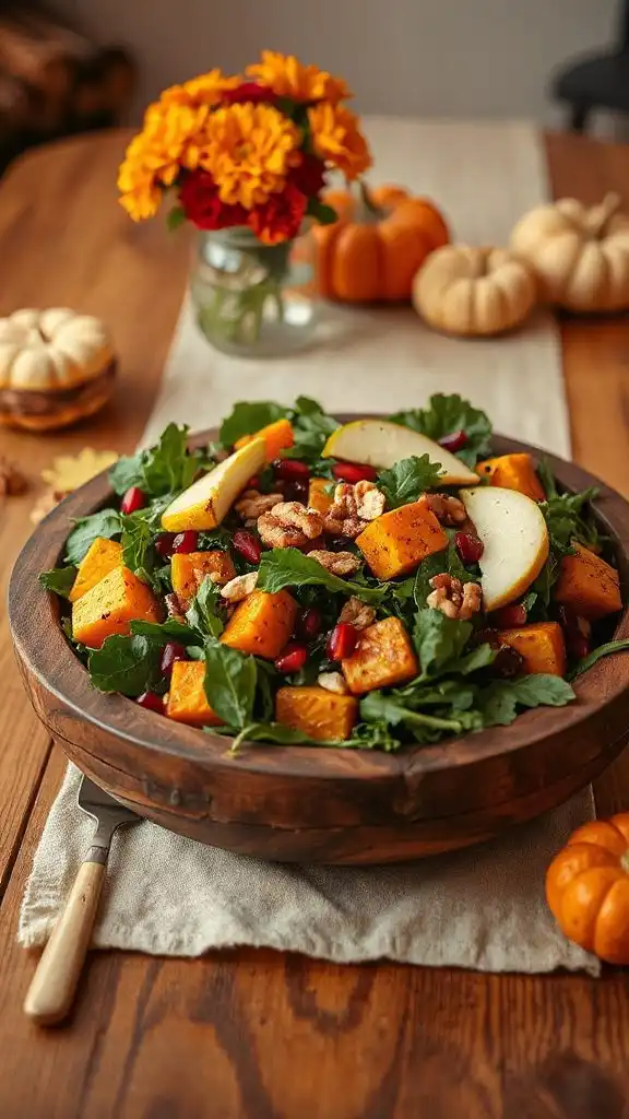 autumn vegetable salad delight