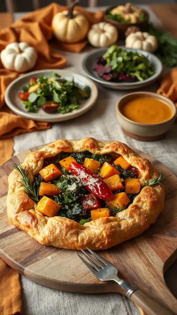 autumn vegetable tart recipe