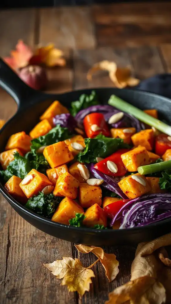 autumn vegetable tofu stir fry