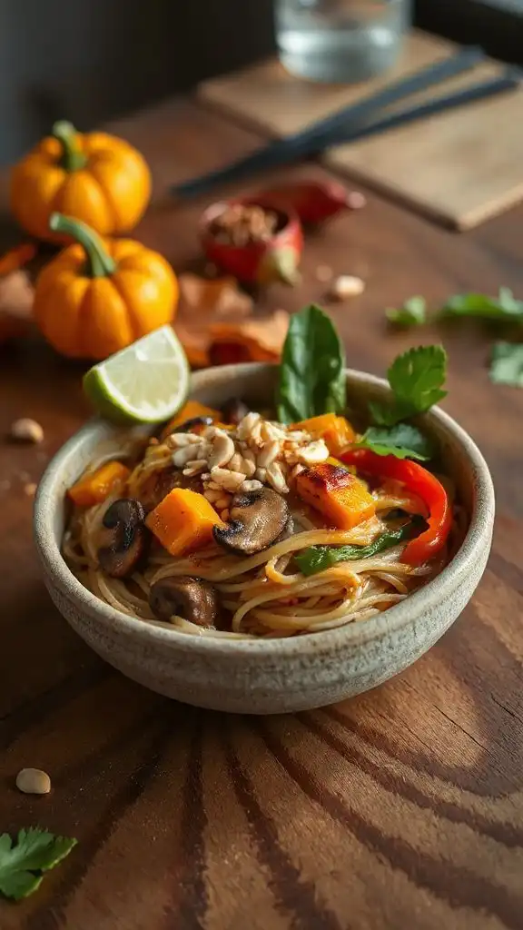 autumn veggie pad thai