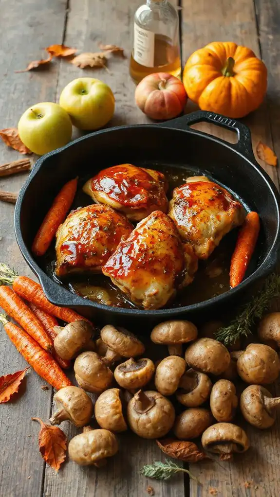 autumnal apple cider chicken