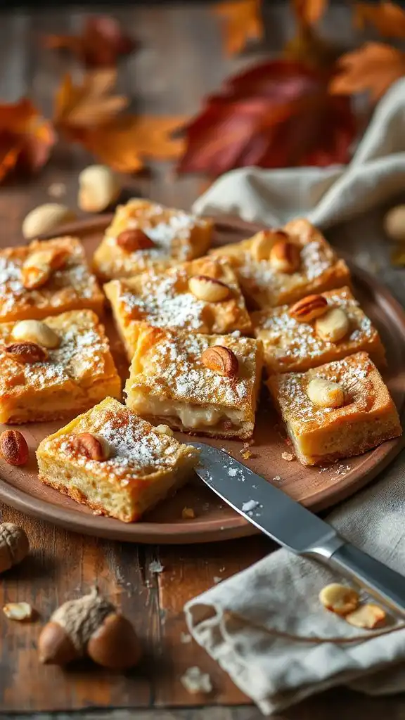 autumnal creamy dessert squares