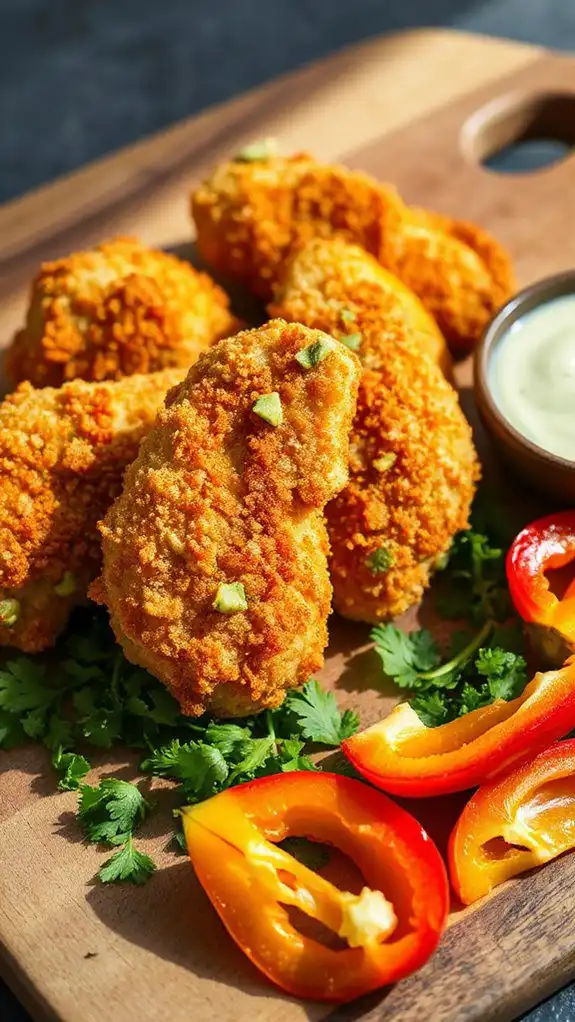avocado coated chicken tenders