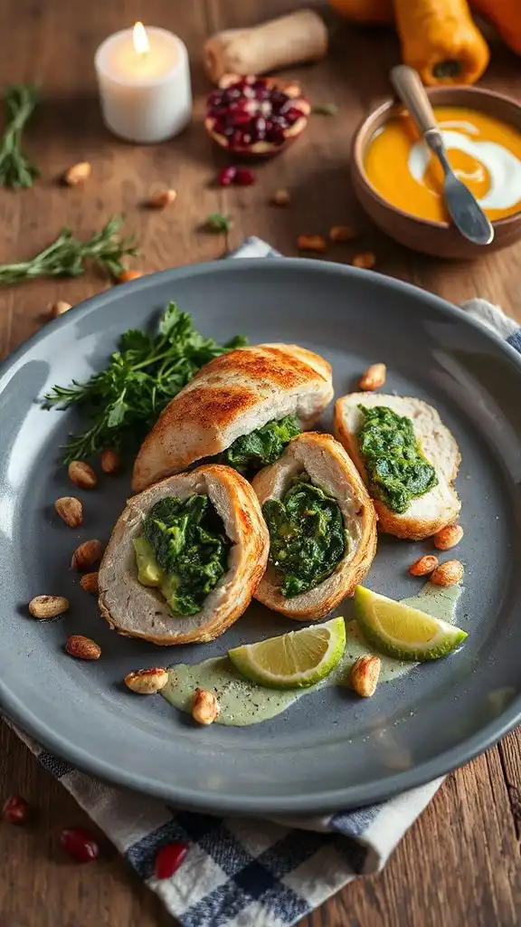 avocado spinach stuffed chicken avocado spinach stuffed chicken
