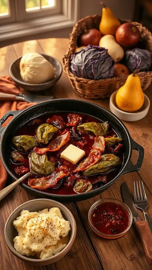 bacon infused cabbage dish