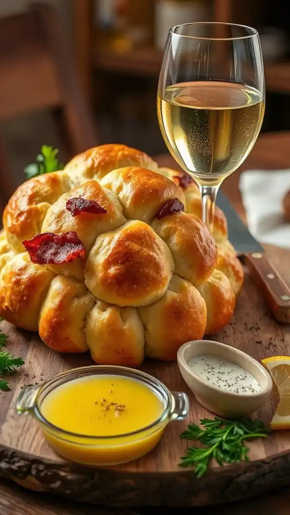 bacon parmesan pull apart bread bacon parmesan pull apart bread