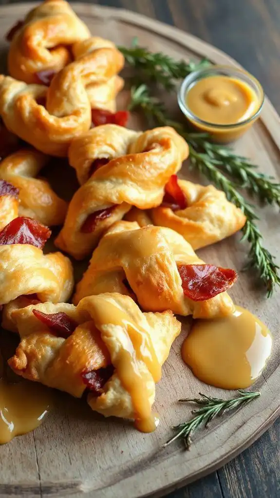 bacon wrapped puff pastry