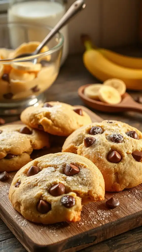 bake delicious banana pudding cookies