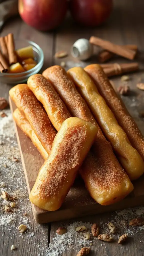 baked apple donut sticks