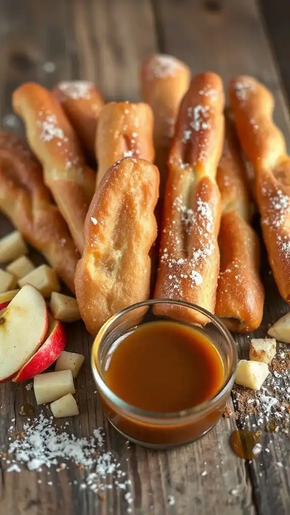 baked apple donut sticks