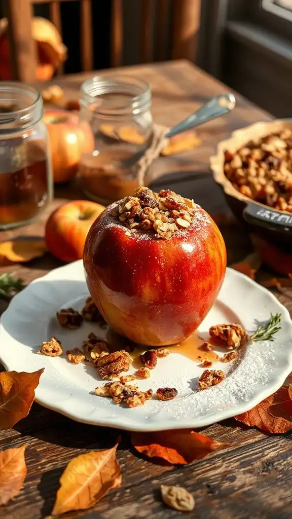 baked apples with granola baked apples with granola