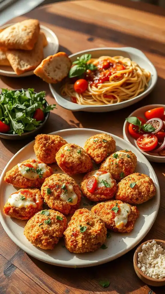 baked chicken parm bites