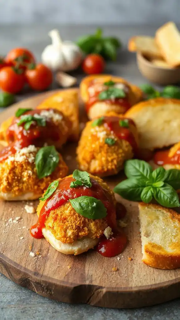 baked chicken parmesan bites