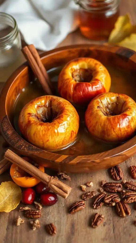 baked cinnamon maple apple delight