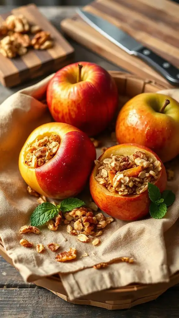 baked oatmeal stuffed apples baked oatmeal stuffed apples