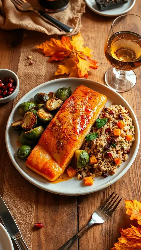 baked salmon with glaze