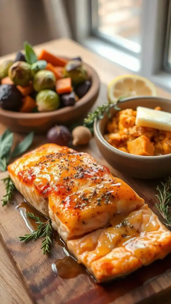 baked salmon with honey mustard