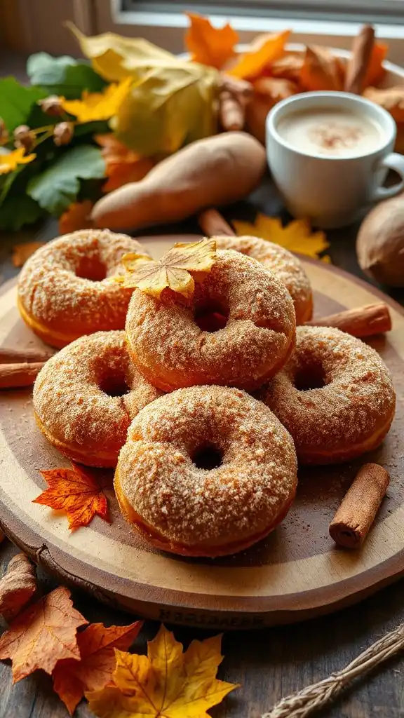 baked sweet potato doughnuts
