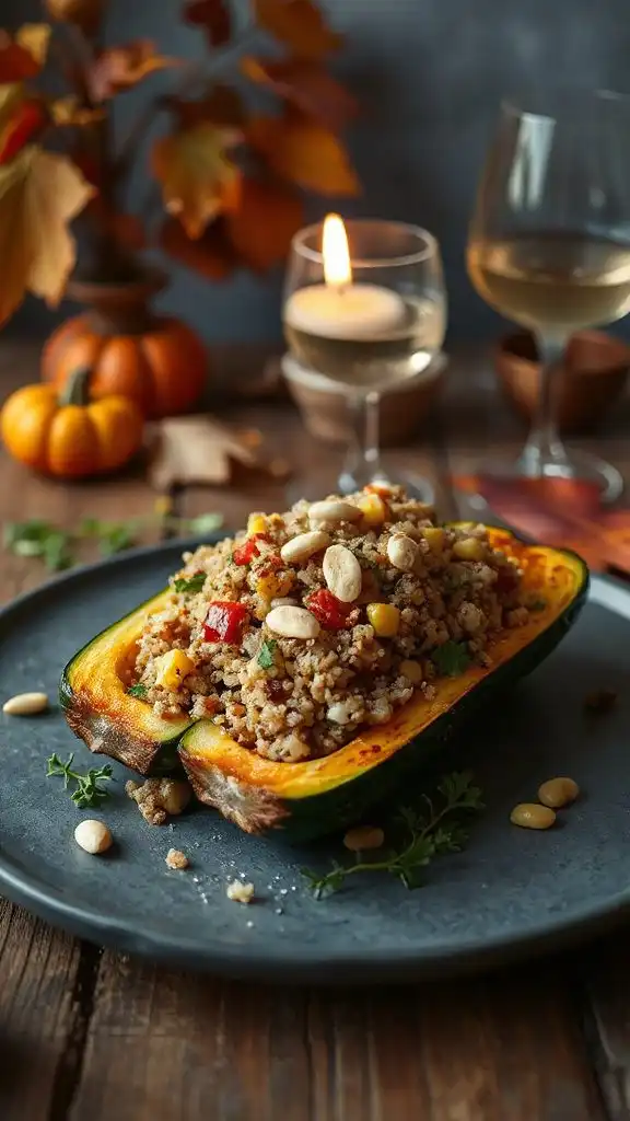 baked zucchini with quinoa
