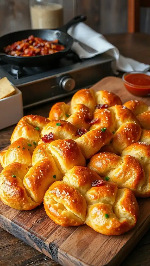 baking parmesan bacon pull apart bread baking parmesan bacon pull apart bread