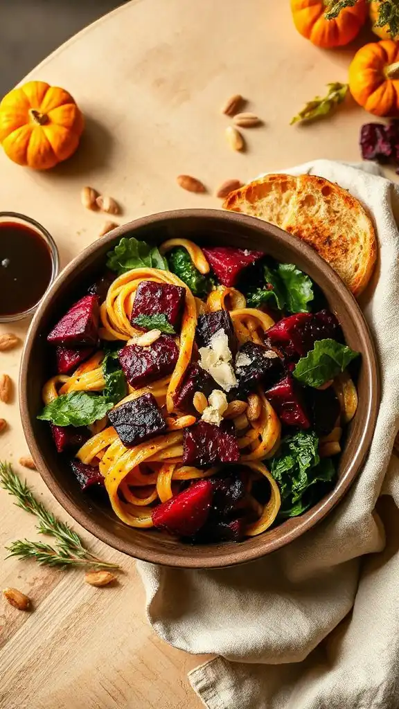 balsamic beet kale pasta