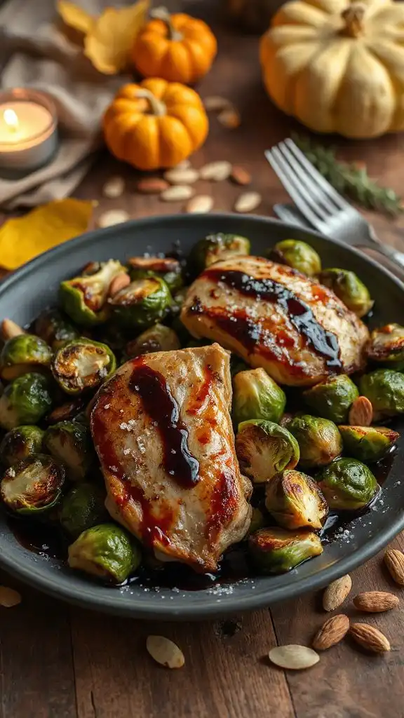 balsamic chicken with brussels sprouts