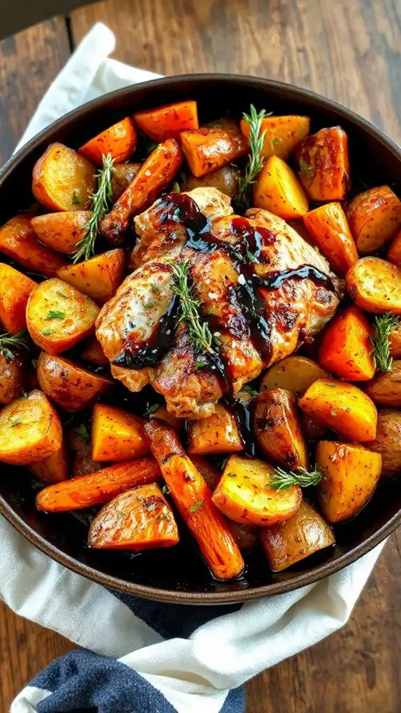 balsamic chicken with vegetables
