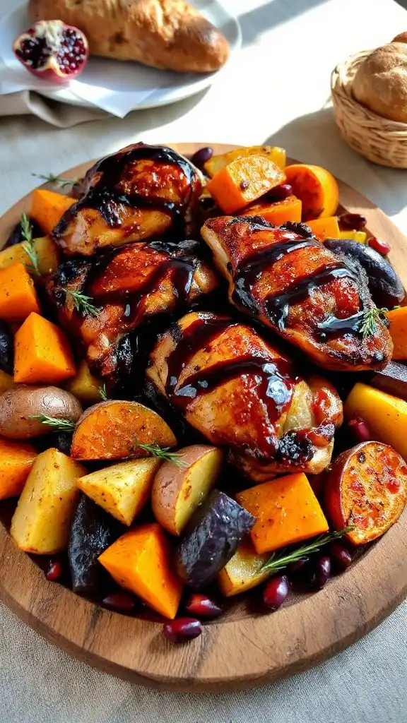 balsamic chicken with veggies balsamic chicken with veggies