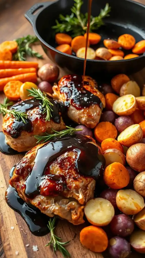 balsamic glazed chicken thighs balsamic glazed chicken thighs