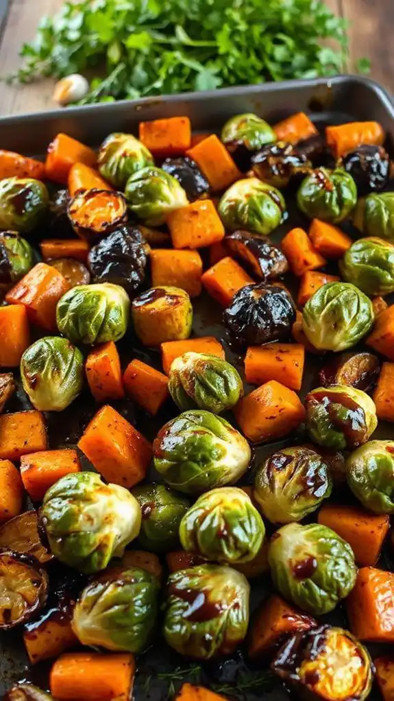balsamic glazed vegetable dish
