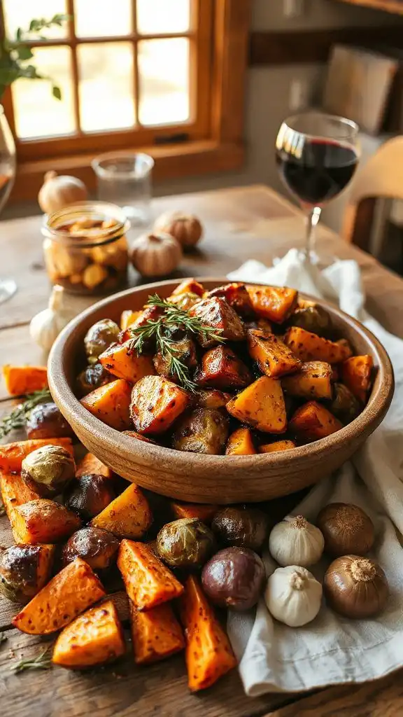 balsamic maple sweet potatoes