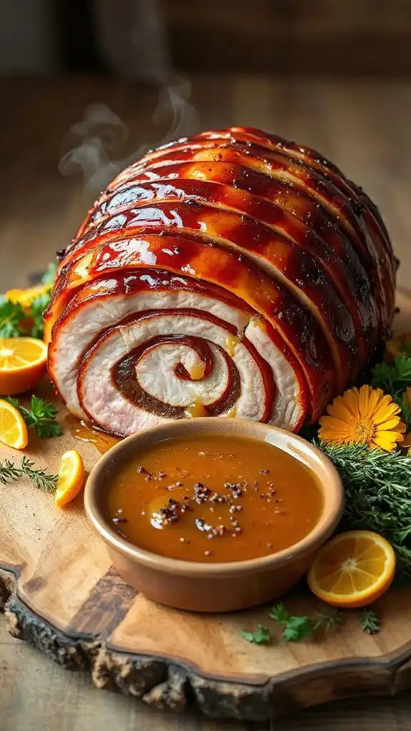 baste with honey glaze