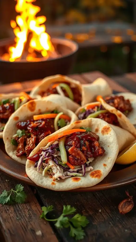 bbq pulled pork wraps
