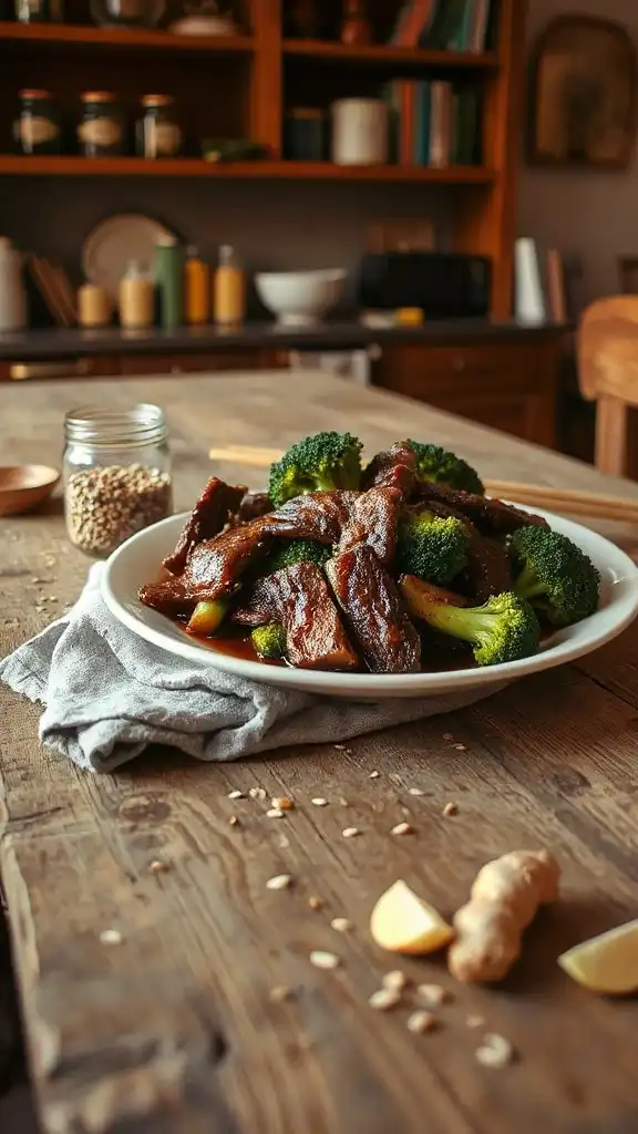 beef and broccoli stir fry
