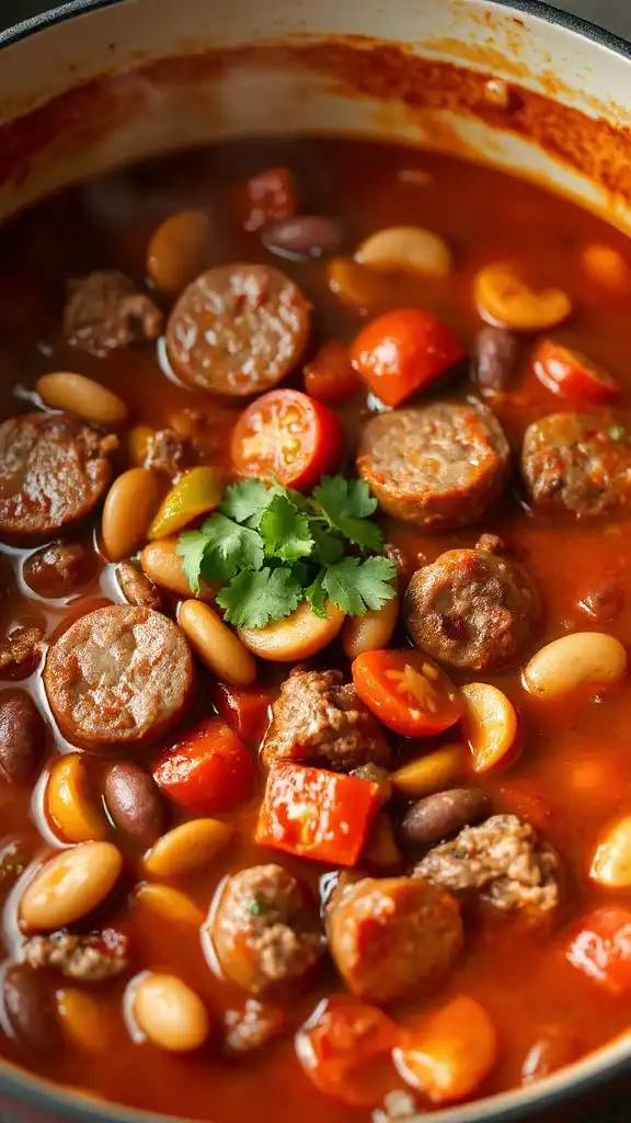 beef and sausage chili recipe
