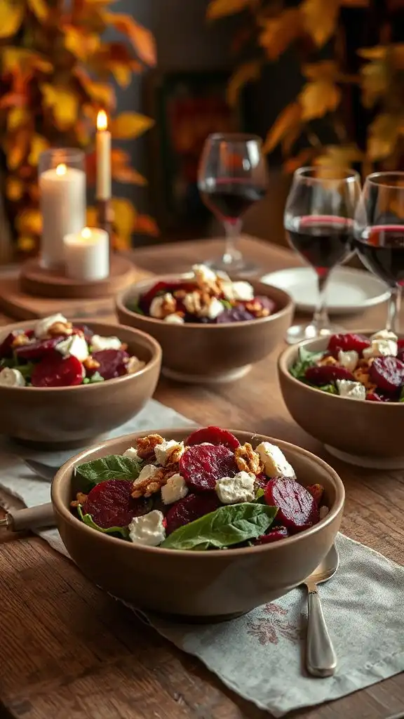 beet feta walnut salad